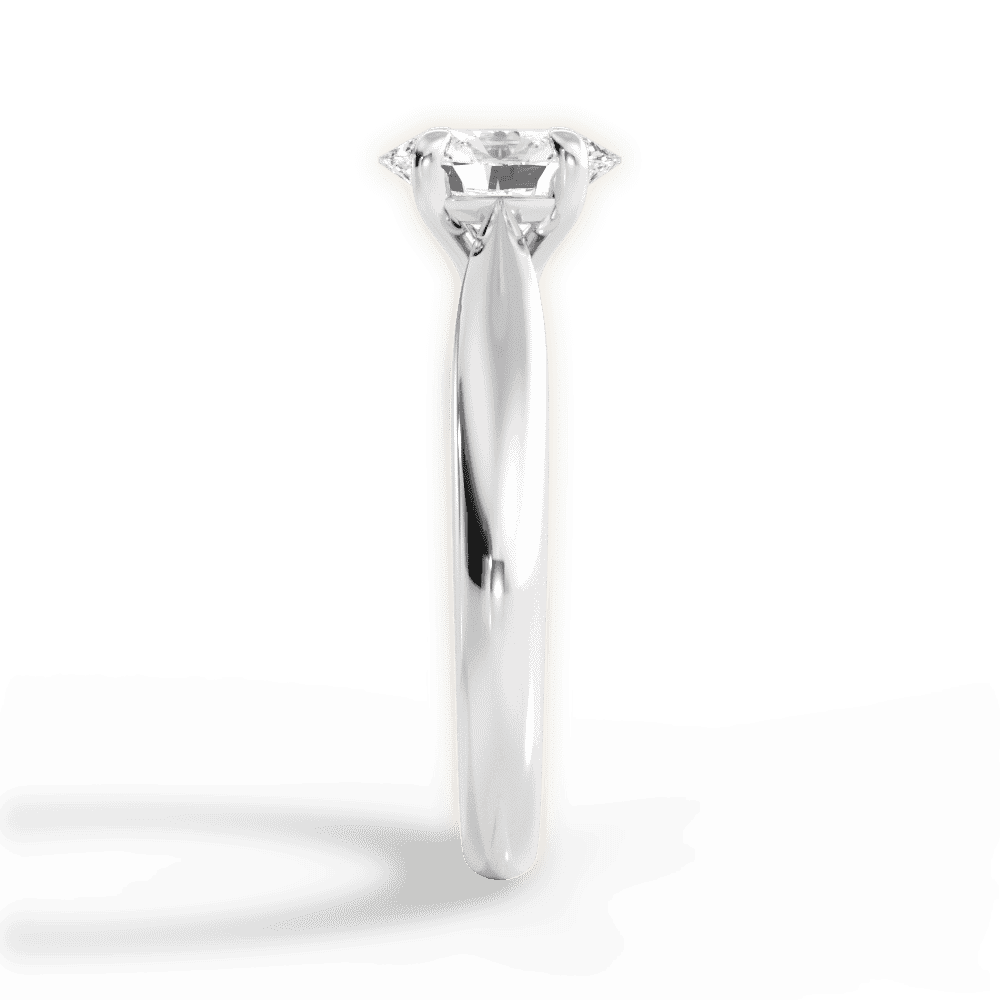 14kt White Gold/18kt White Gold/Platinum/oval/perspective