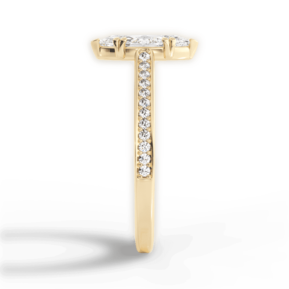 14kt Yellow Gold/18kt Yellow Gold/marquise/perspective