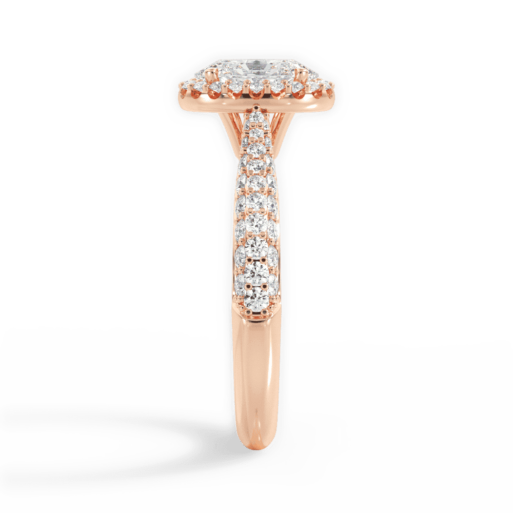 14kt Rose Gold/18kt Rose Gold/oval/perspective