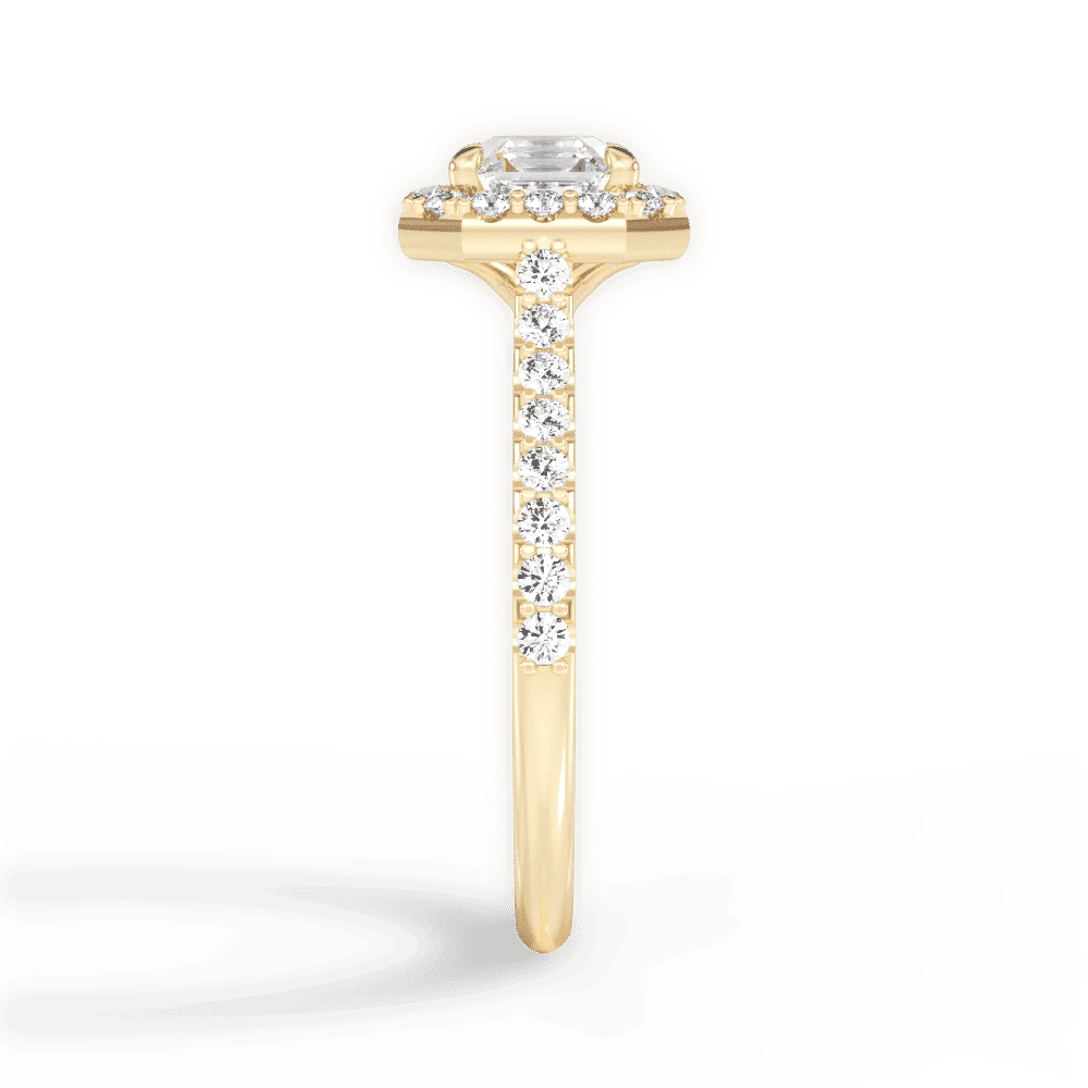 14kt Yellow Gold/18kt Yellow Gold/asscher/perspective