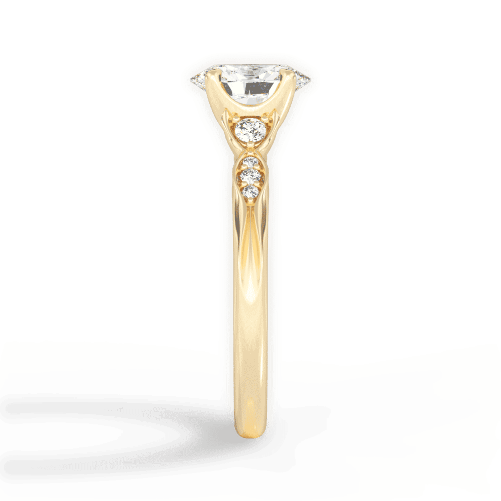 14kt Yellow Gold/18kt Yellow Gold/oval/perspective