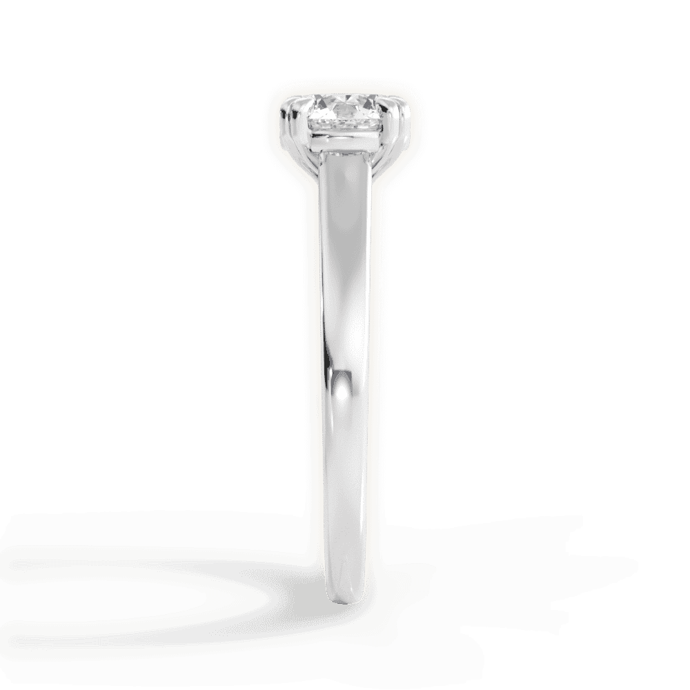 14kt White Gold/18kt White Gold/Platinum/round/perspective