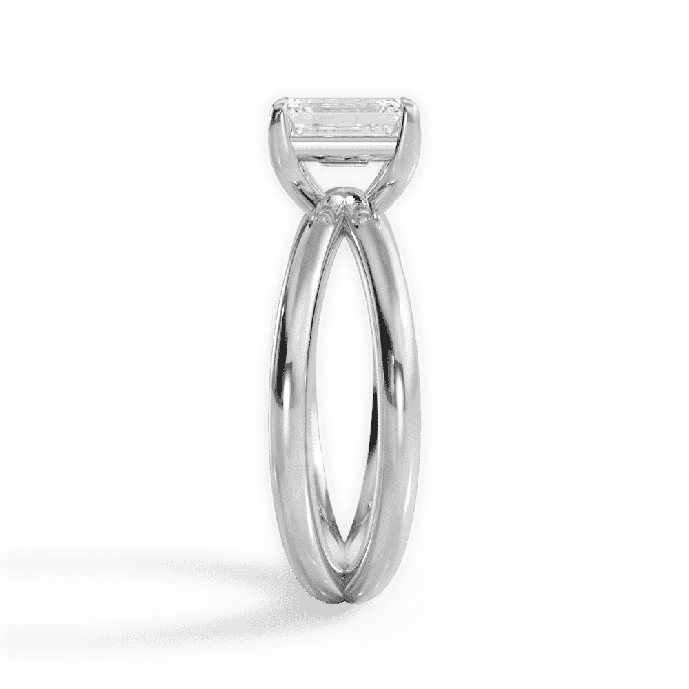 14kt White Gold/18kt White Gold/Platinum/emerald/perspective