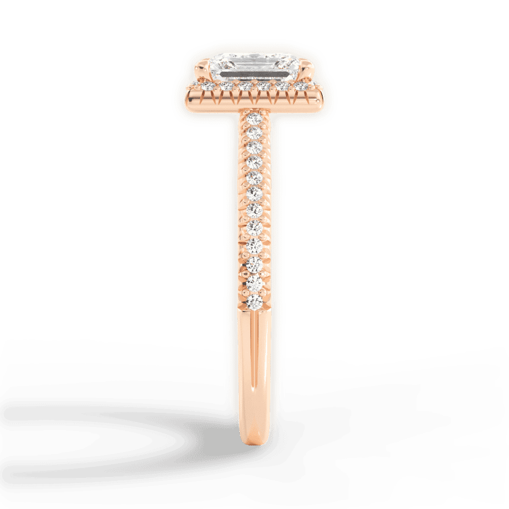 14kt Rose Gold/18kt Rose Gold/princess/perspective