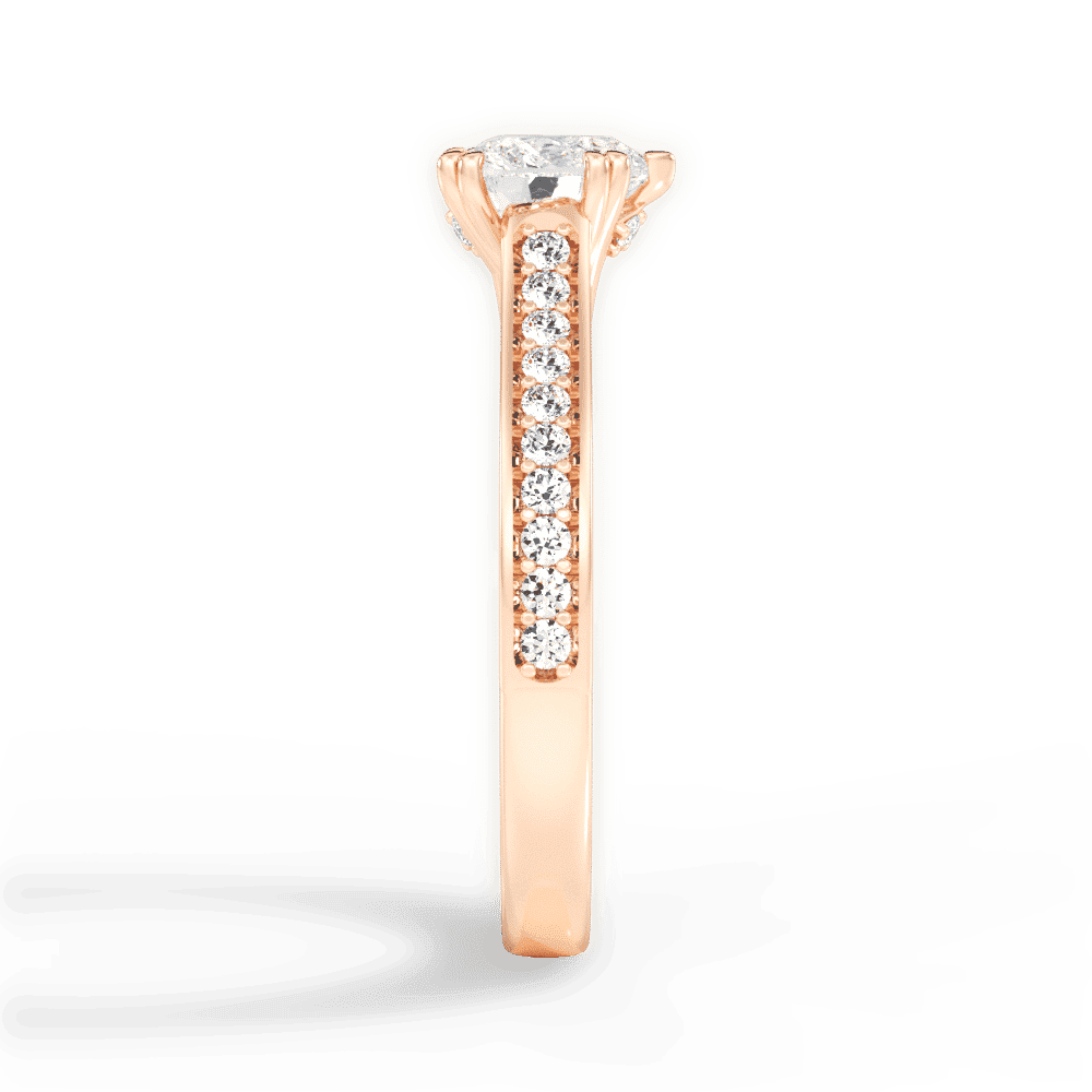 14kt Rose Gold/18kt Rose Gold/heart/perspective