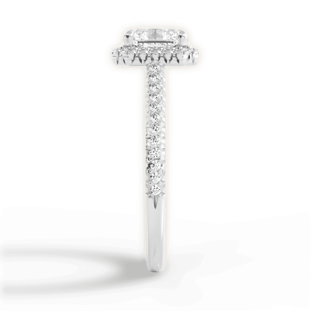 14kt White Gold/18kt White Gold/Platinum/asscher/perspective