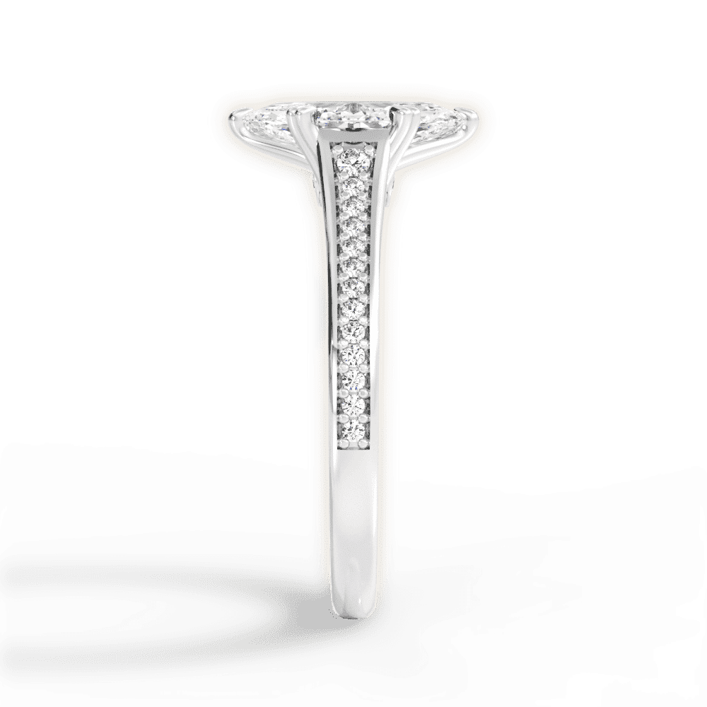 14kt White Gold/18kt White Gold/Platinum/marquise/perspective