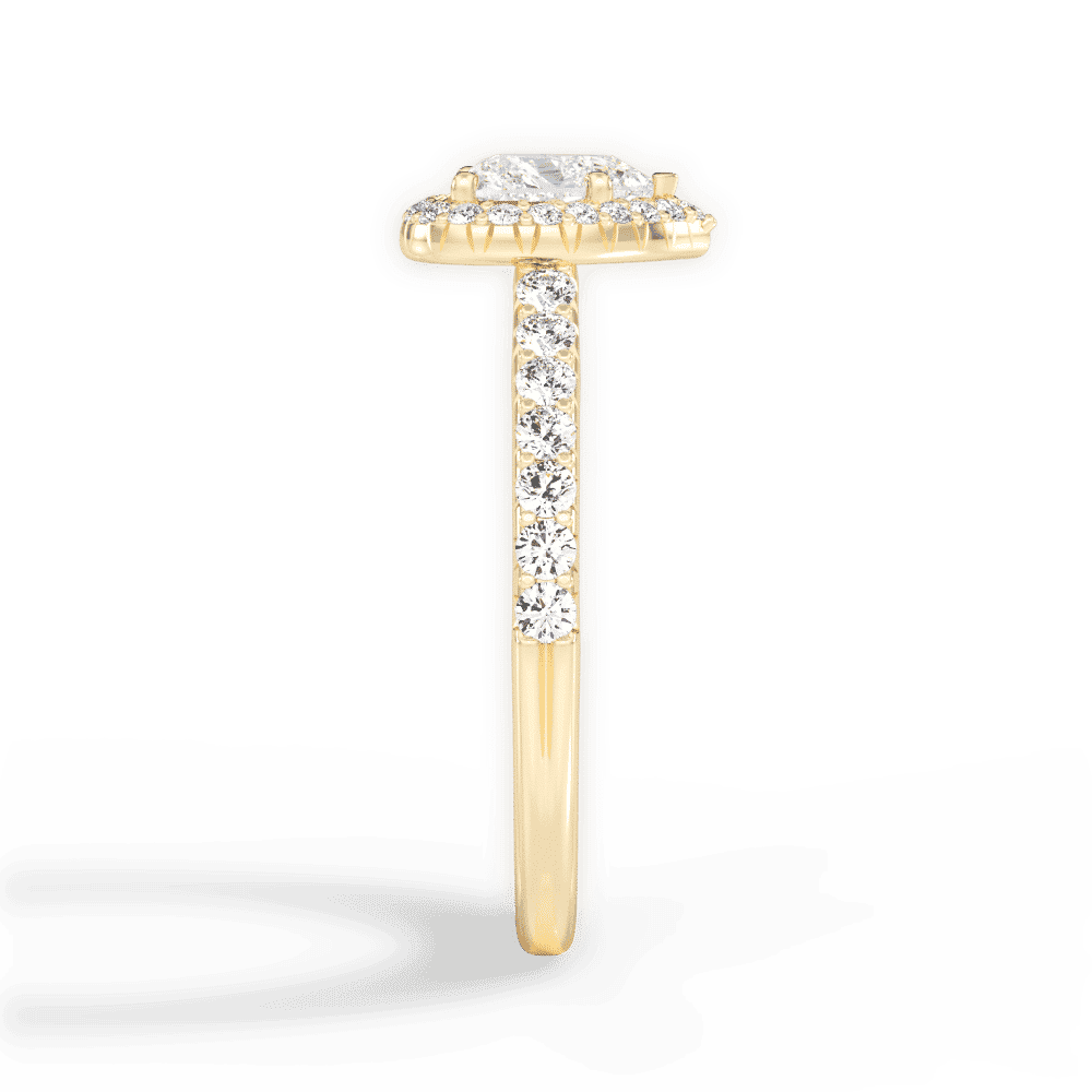 14kt Yellow Gold/18kt Yellow Gold/heart/perspective