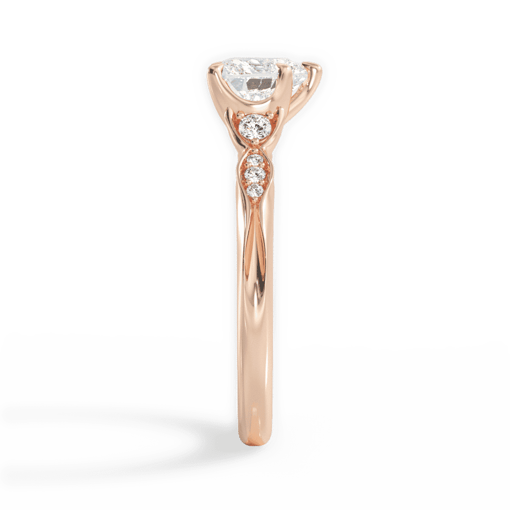14kt Rose Gold/18kt Rose Gold/heart/perspective
