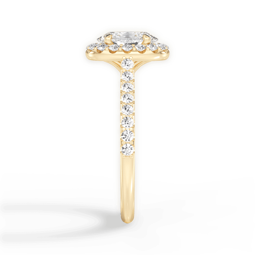 14kt Yellow Gold/18kt Yellow Gold/oval/perspective