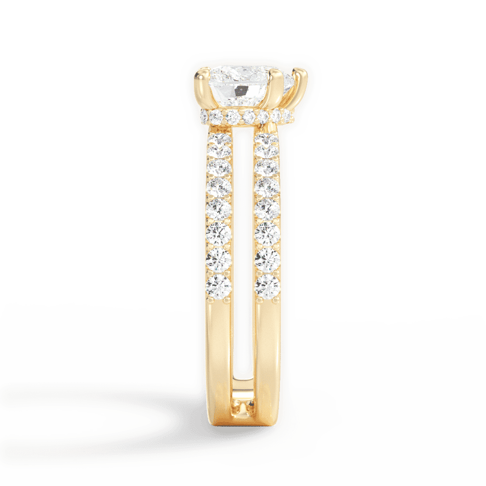 14kt Yellow Gold/18kt Yellow Gold/heart/perspective