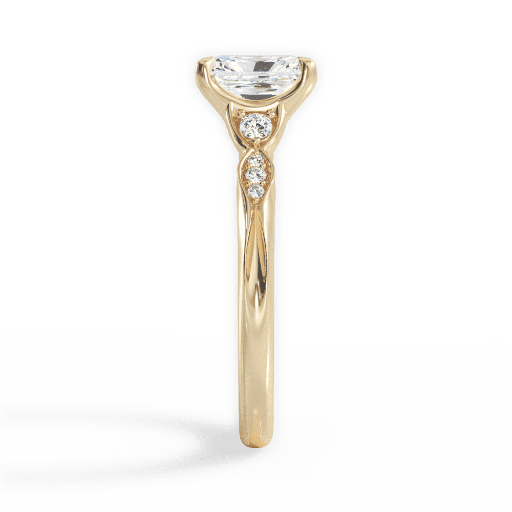 14kt Yellow Gold/18kt Yellow Gold/radiant/perspective