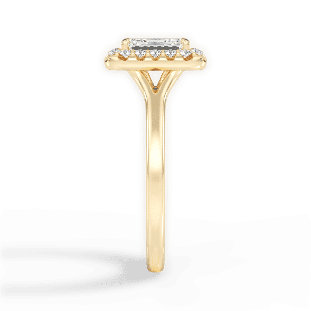 14kt Yellow Gold/18kt Yellow Gold/emerald/perspective