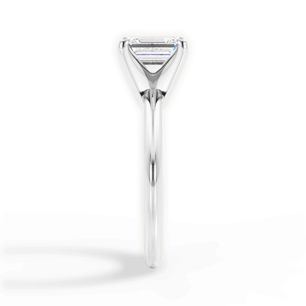14kt White Gold/18kt White Gold/Platinum/emerald/perspective
