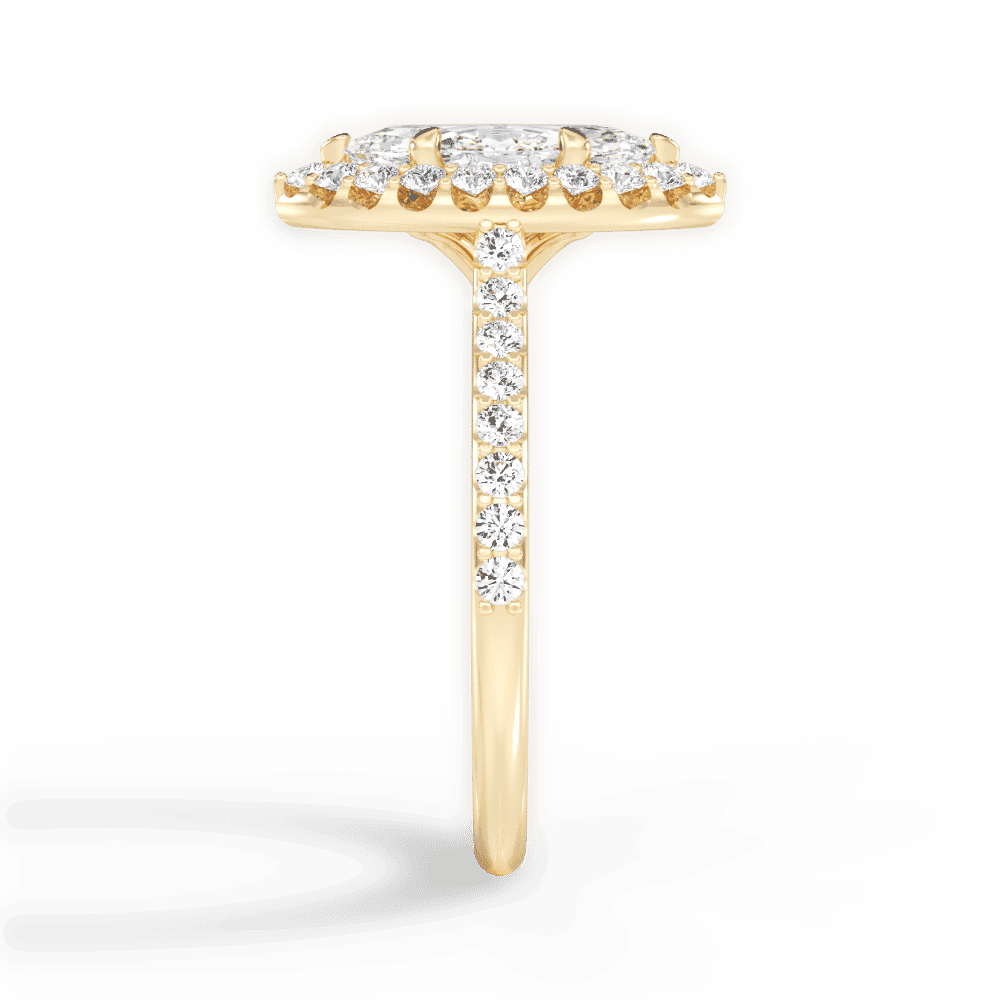14kt Yellow Gold/18kt Yellow Gold/marquise/perspective