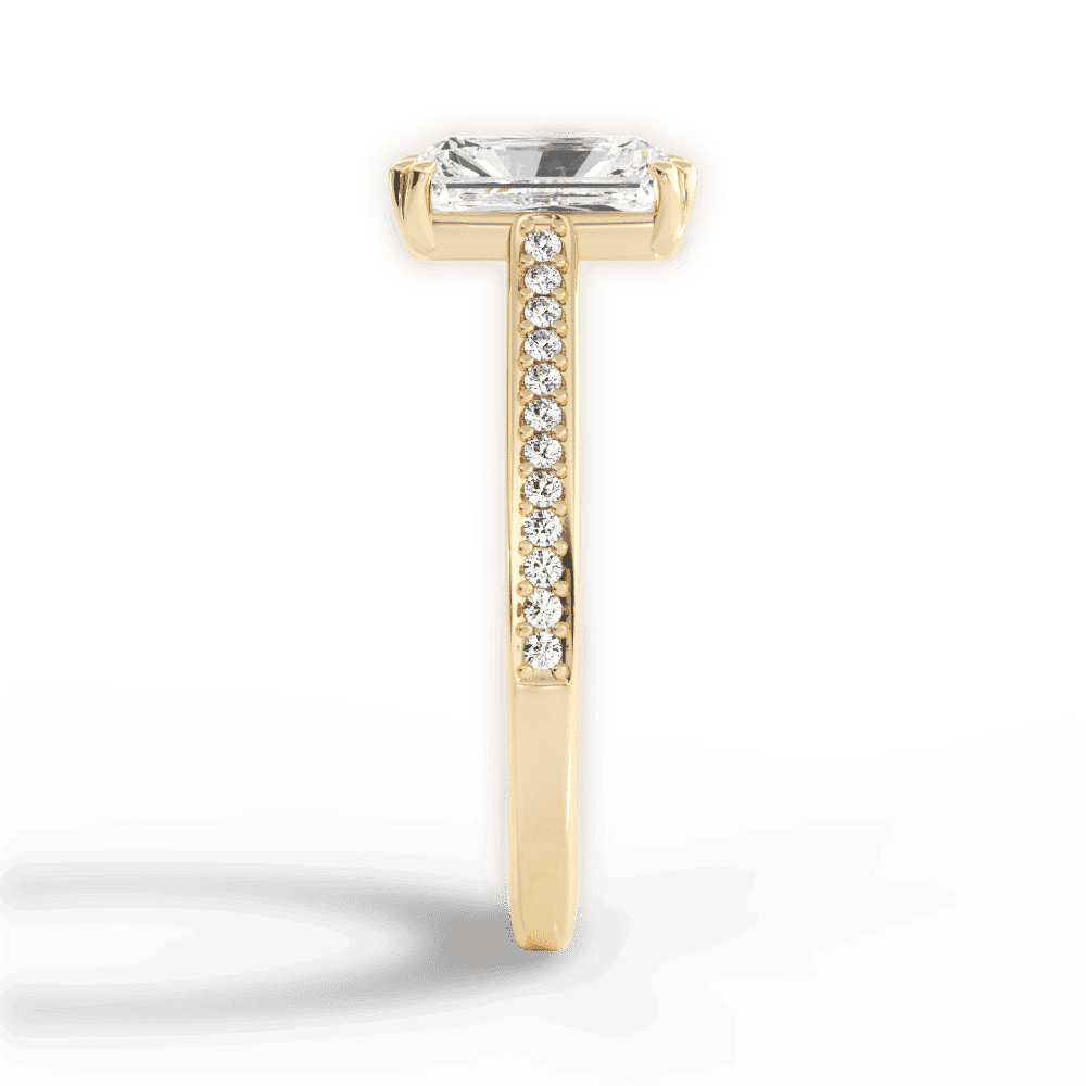 14kt Yellow Gold/18kt Yellow Gold/radiant/perspective
