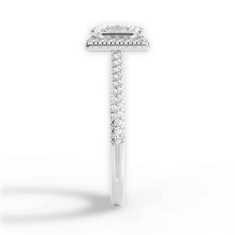 14kt White Gold/18kt White Gold/Platinum/princess/perspective