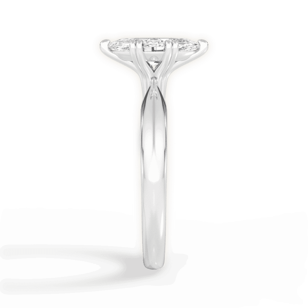 14kt White Gold/18kt White Gold/Platinum/marquise/perspective