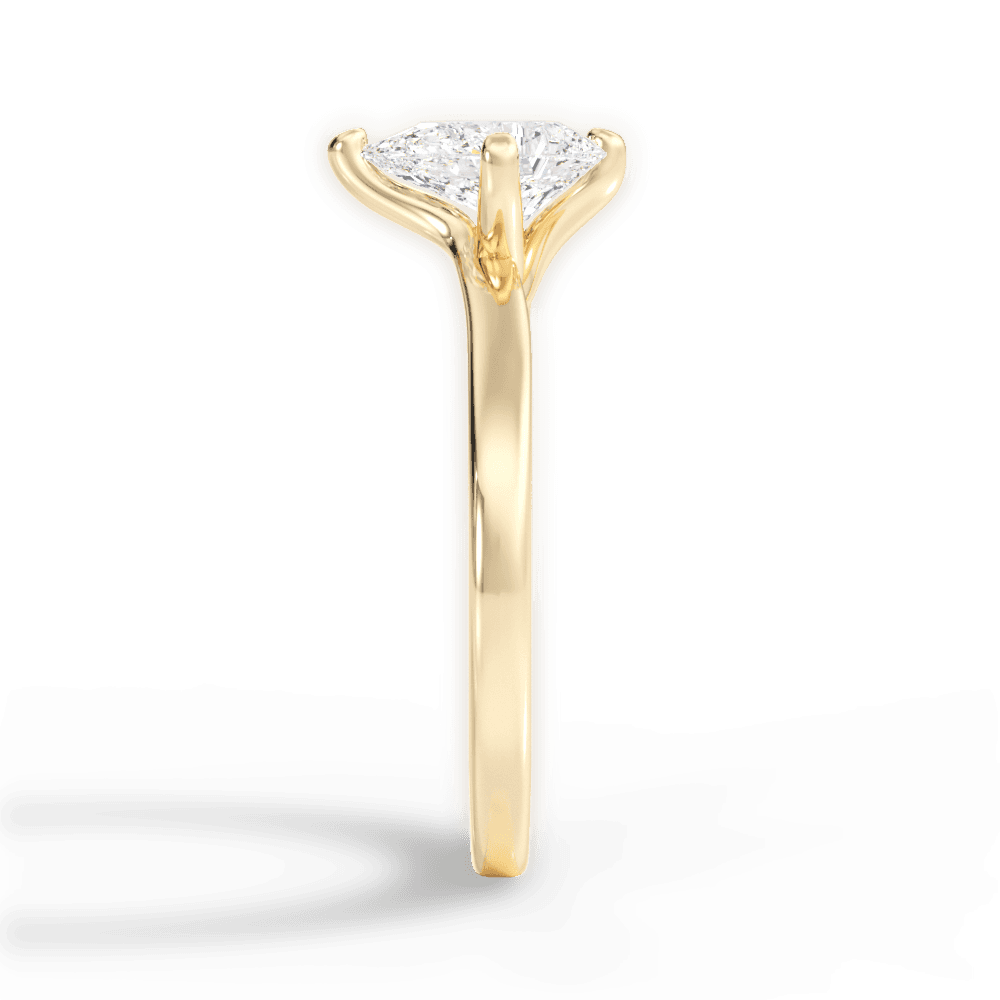 14kt Yellow Gold/18kt Yellow Gold/pear/perspective
