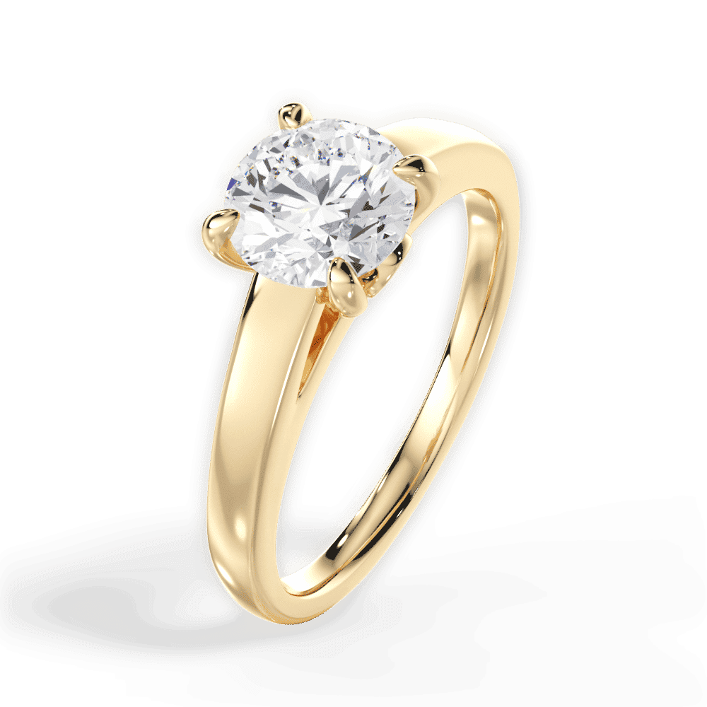 14kt Yellow Gold/18kt Yellow Gold/round/side