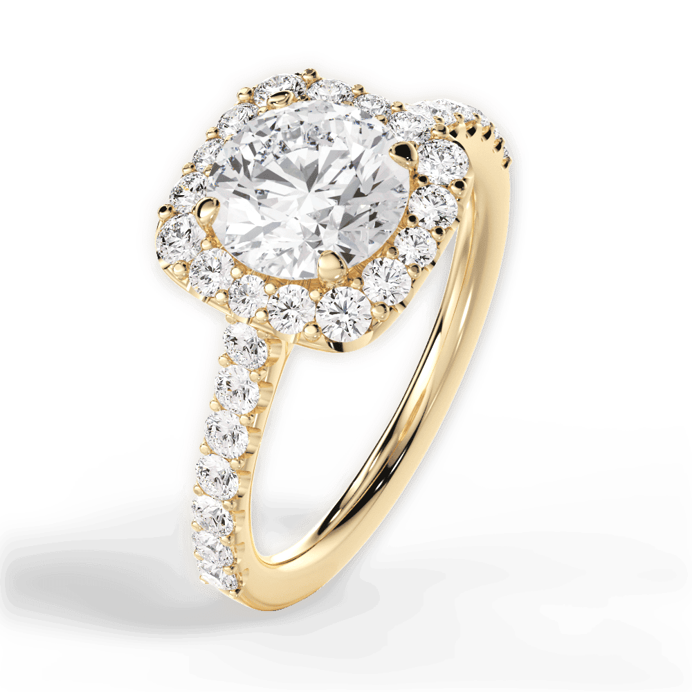 14kt Yellow Gold/18kt Yellow Gold/round/side