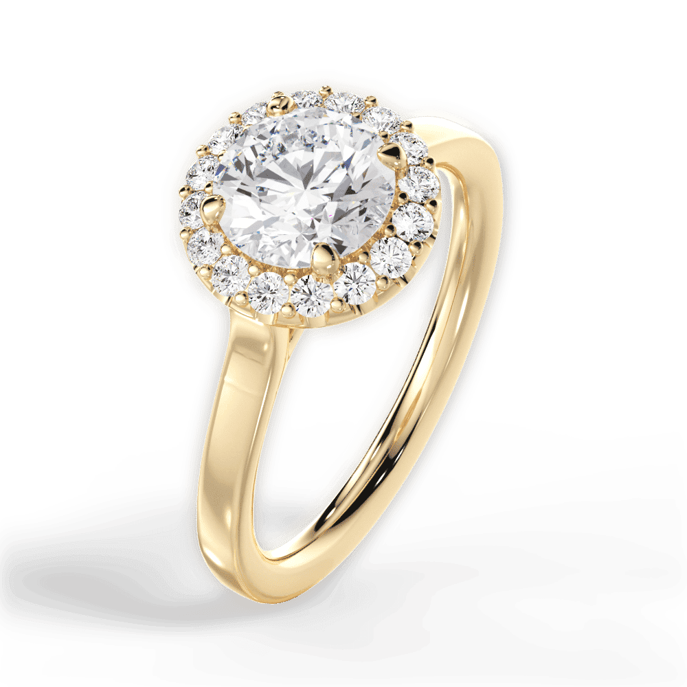 14kt Yellow Gold/18kt Yellow Gold/round/side