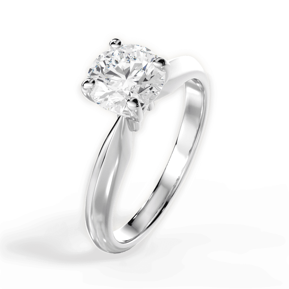 14kt White Gold/18kt White Gold/Platinum/round/side