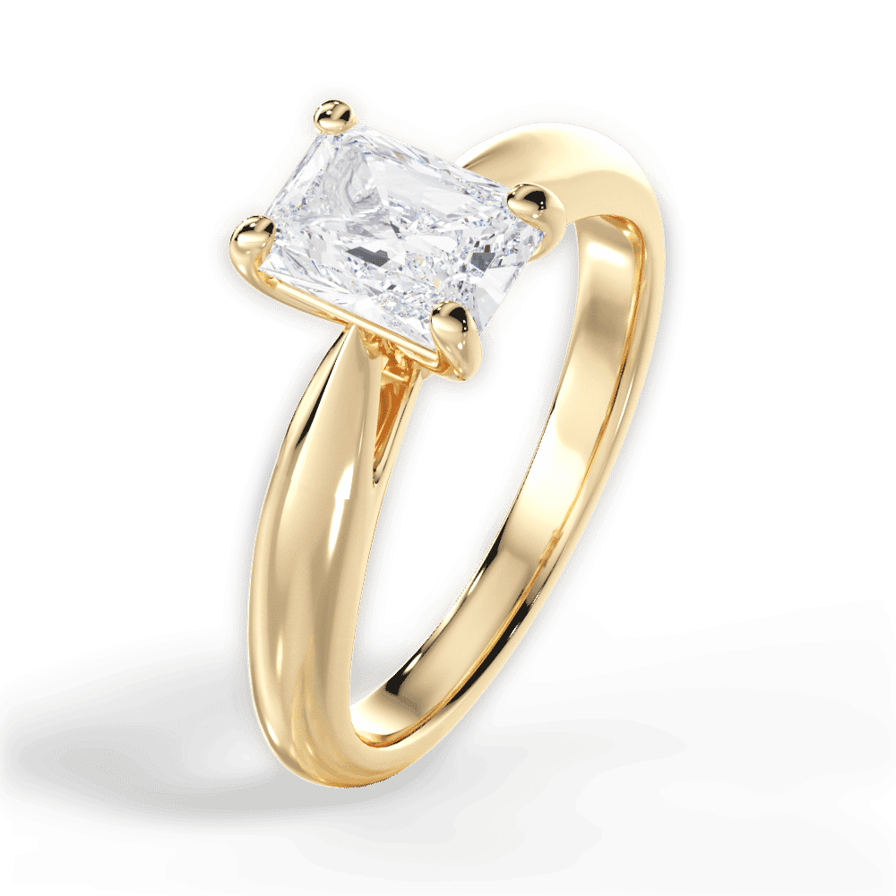 14kt Yellow Gold/18kt Yellow Gold/radiant/side