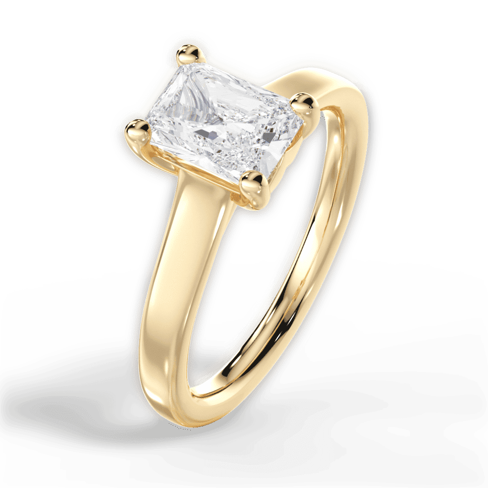 14kt Yellow Gold/18kt Yellow Gold/radiant/side
