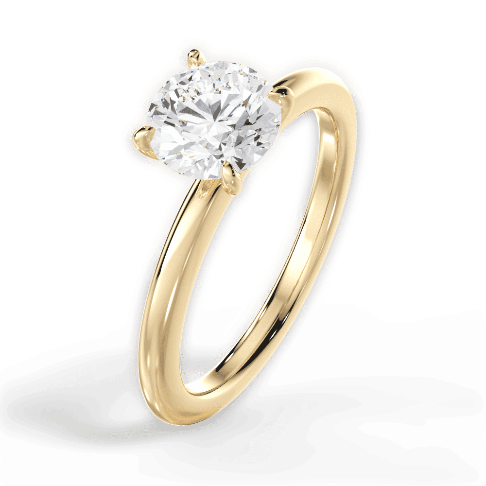 14kt Yellow Gold/18kt Yellow Gold/round/side