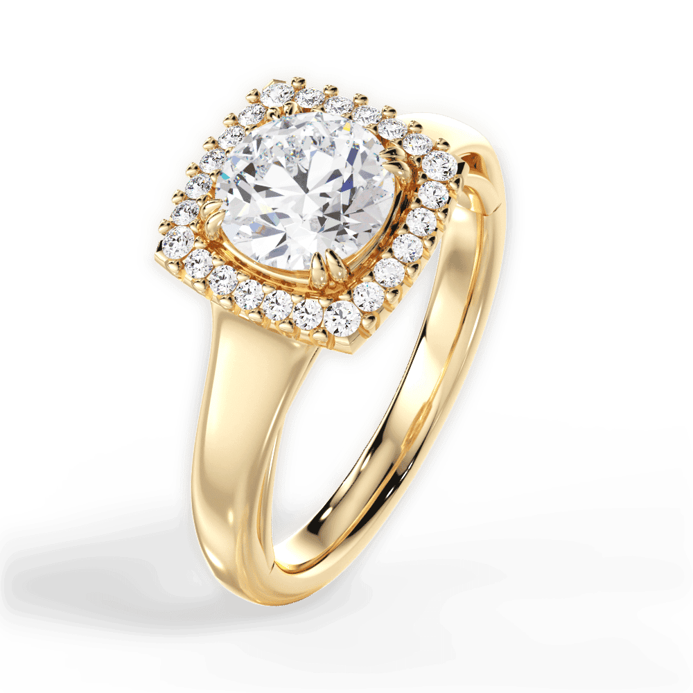 14kt Yellow Gold/18kt Yellow Gold/round/side