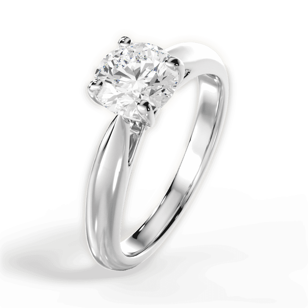 14kt White Gold/18kt White Gold/Platinum/round/side
