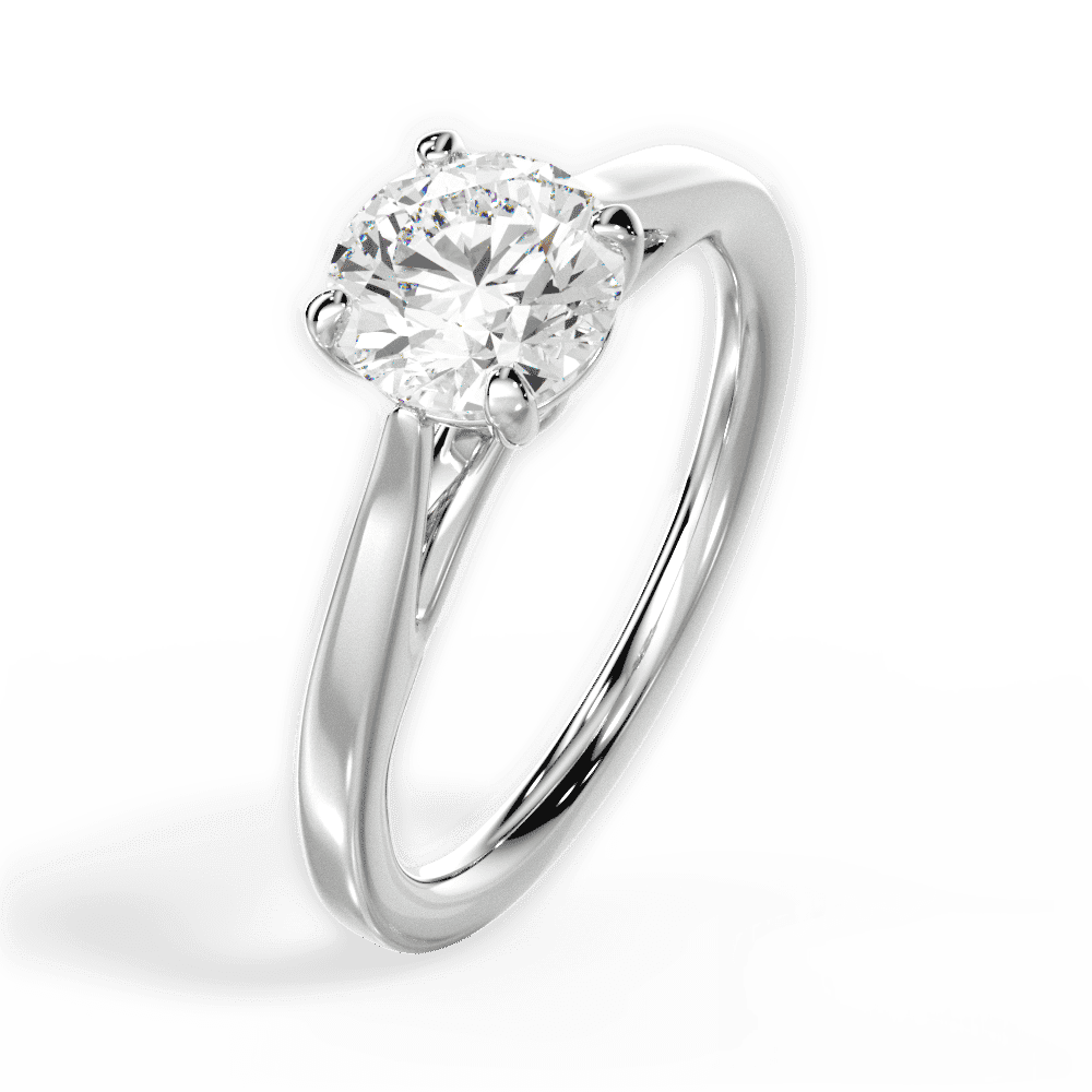14kt White Gold/18kt White Gold/Platinum/round/side