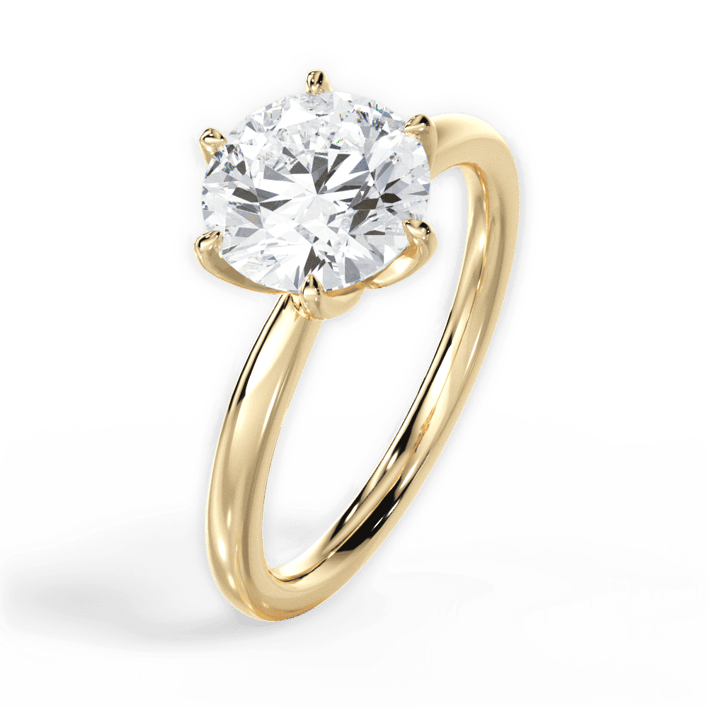 14kt Yellow Gold/18kt Yellow Gold/round/side