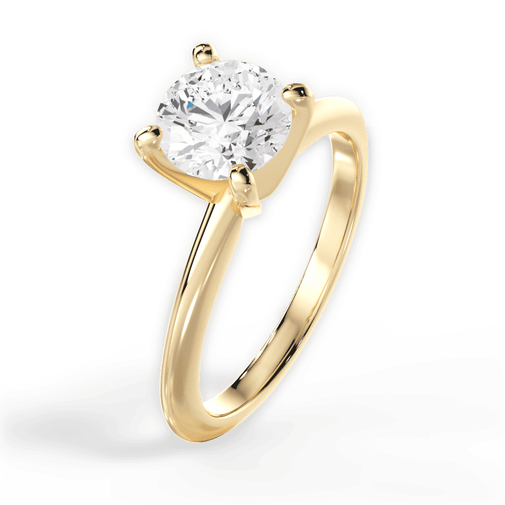 14kt Yellow Gold/18kt Yellow Gold/round/side