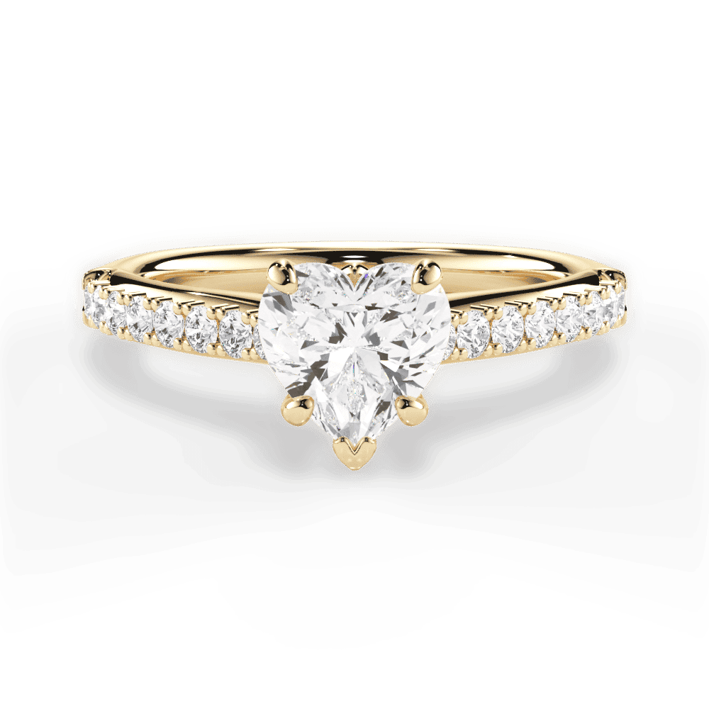 14kt Yellow Gold/18kt Yellow Gold/heart/top