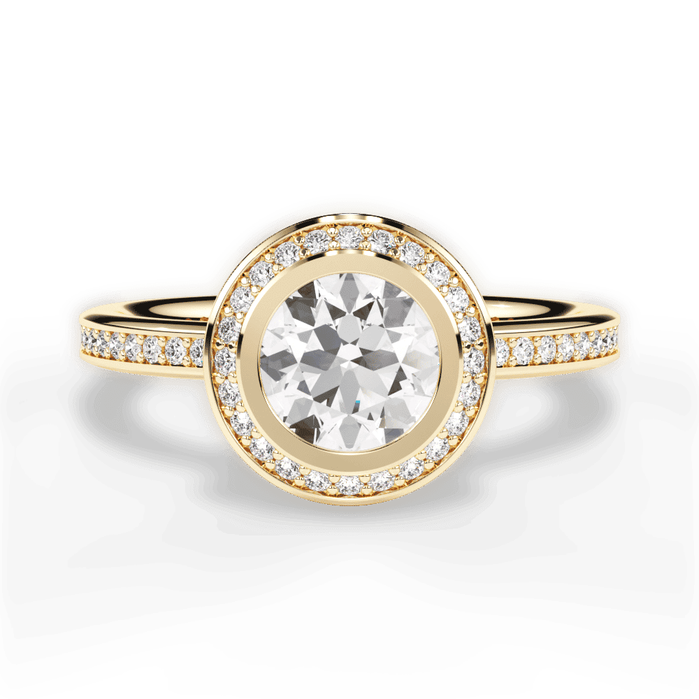 14kt Yellow Gold/18kt Yellow Gold/round/top