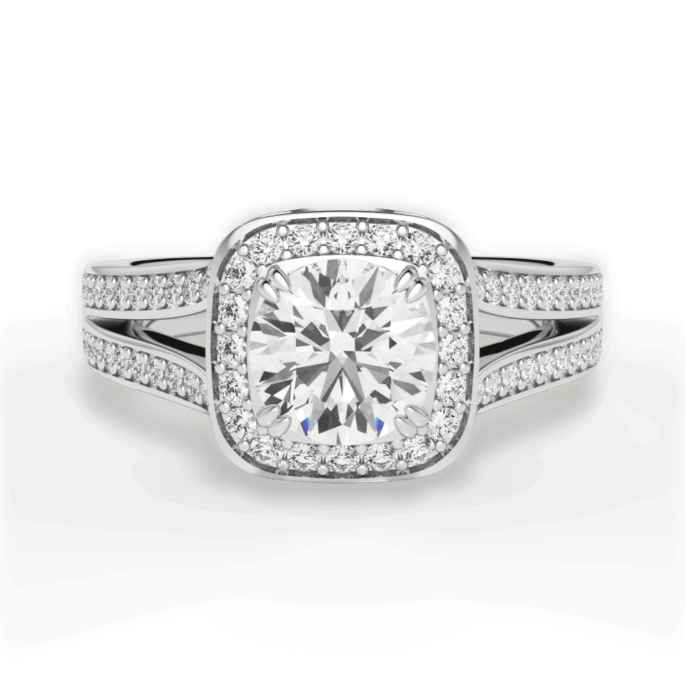 14kt White Gold/18kt White Gold/Platinum/round/top