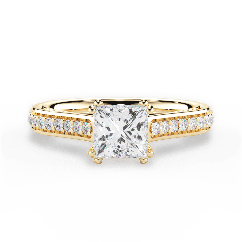 14kt Yellow Gold/18kt Yellow Gold/princess/top