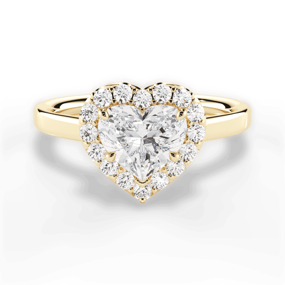 14kt Yellow Gold/18kt Yellow Gold/heart/top