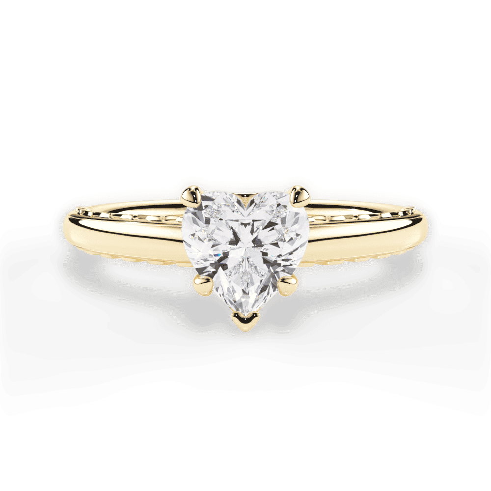14kt Yellow Gold/18kt Yellow Gold/heart/top