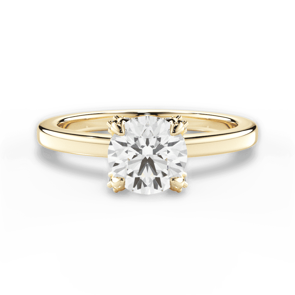 14kt Yellow Gold/18kt Yellow Gold/round/top