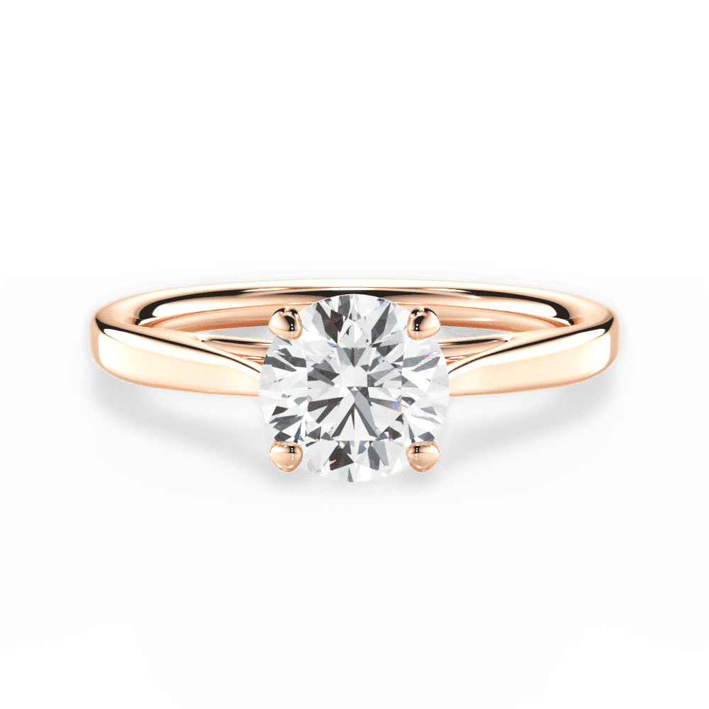 14kt Rose Gold/18kt Rose Gold/round/top