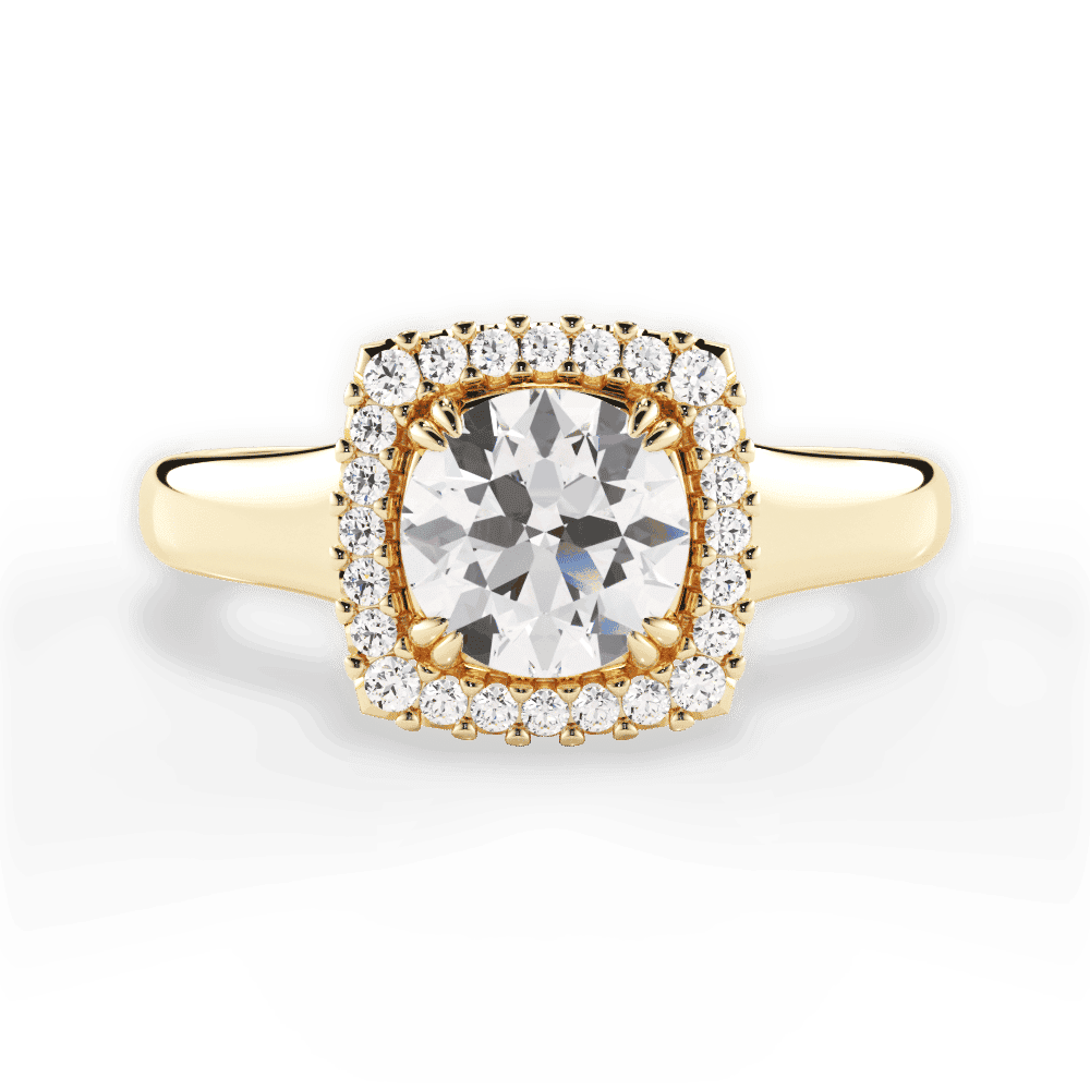 14kt Yellow Gold/18kt Yellow Gold/round/top