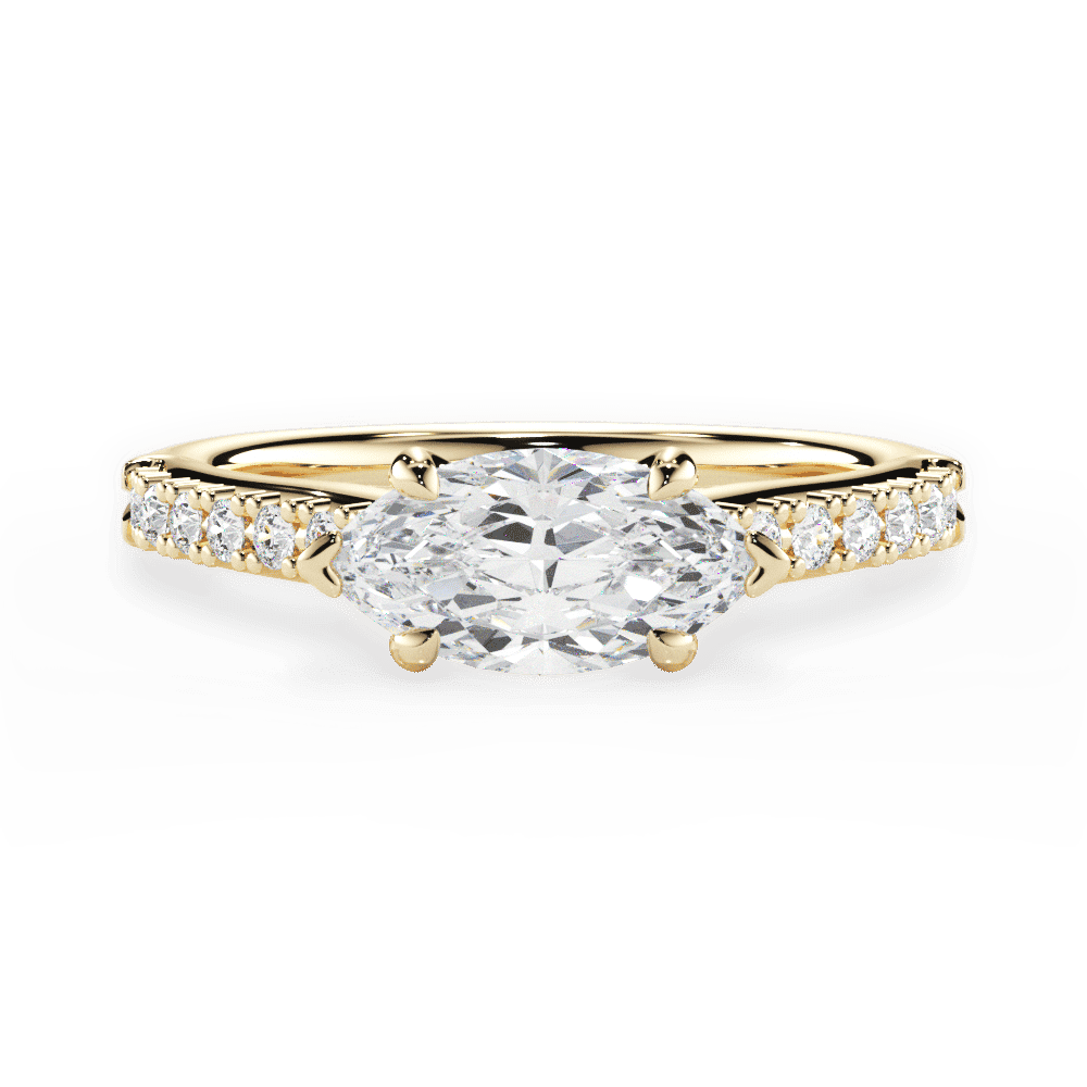 14kt Yellow Gold/18kt Yellow Gold/marquise/top