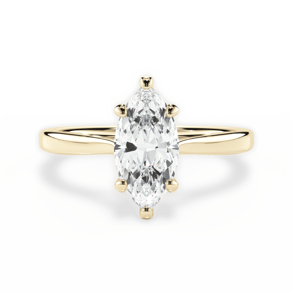 14kt Yellow Gold/18kt Yellow Gold/marquise/top