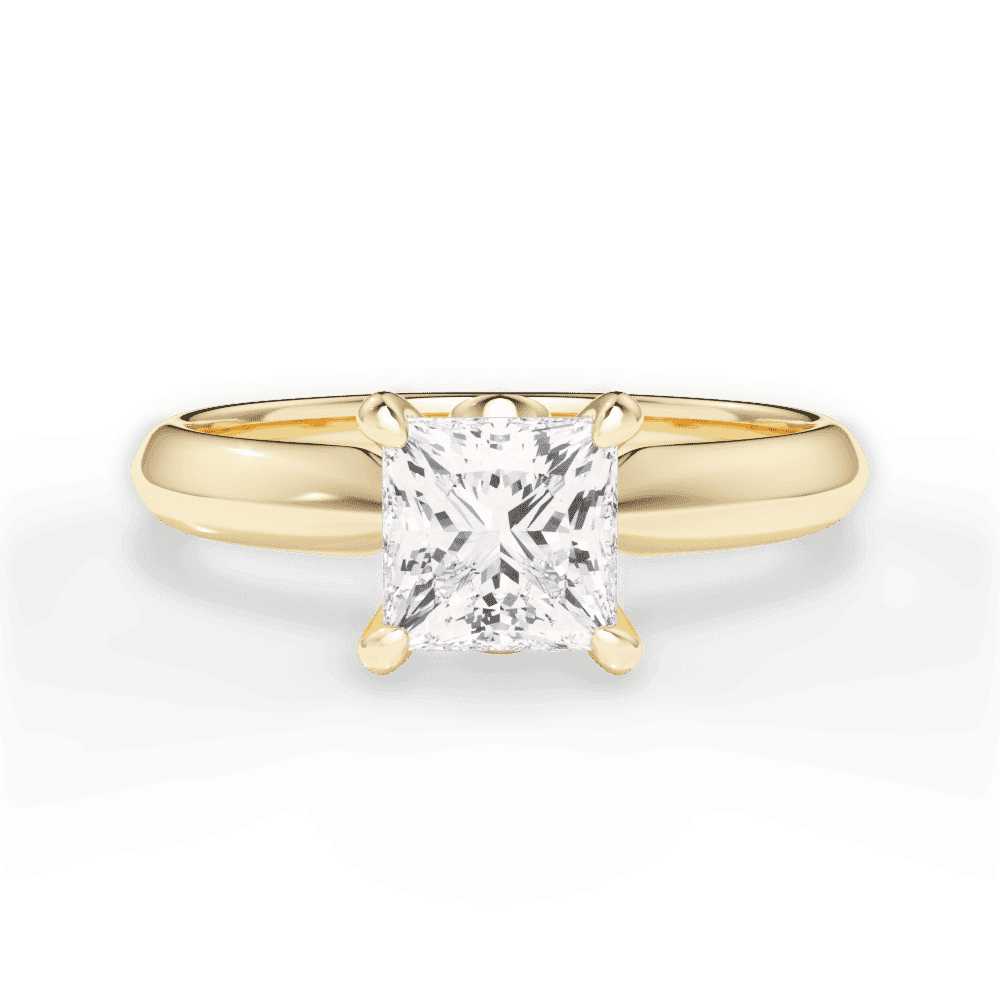 14kt Yellow Gold/18kt Yellow Gold/princess/top