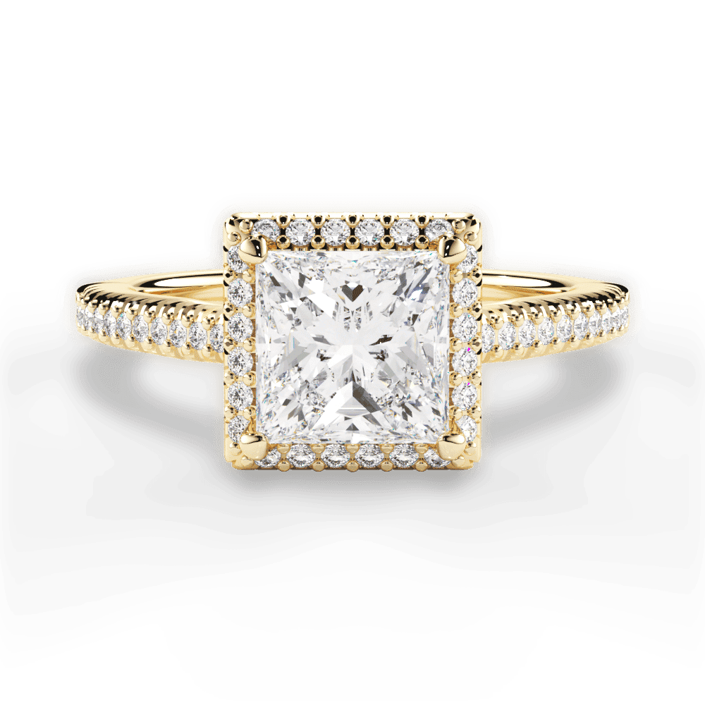 14kt Yellow Gold/18kt Yellow Gold/princess/top