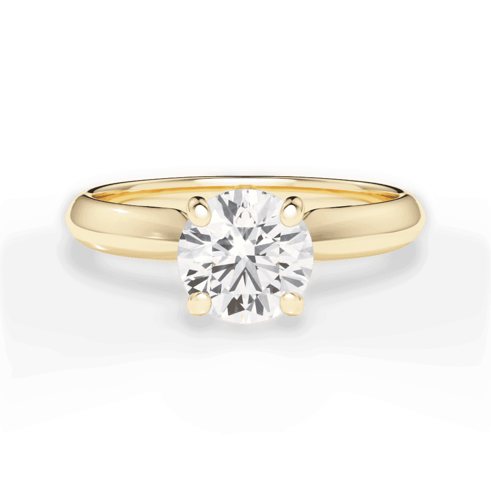 14kt Yellow Gold/18kt Yellow Gold/round/top