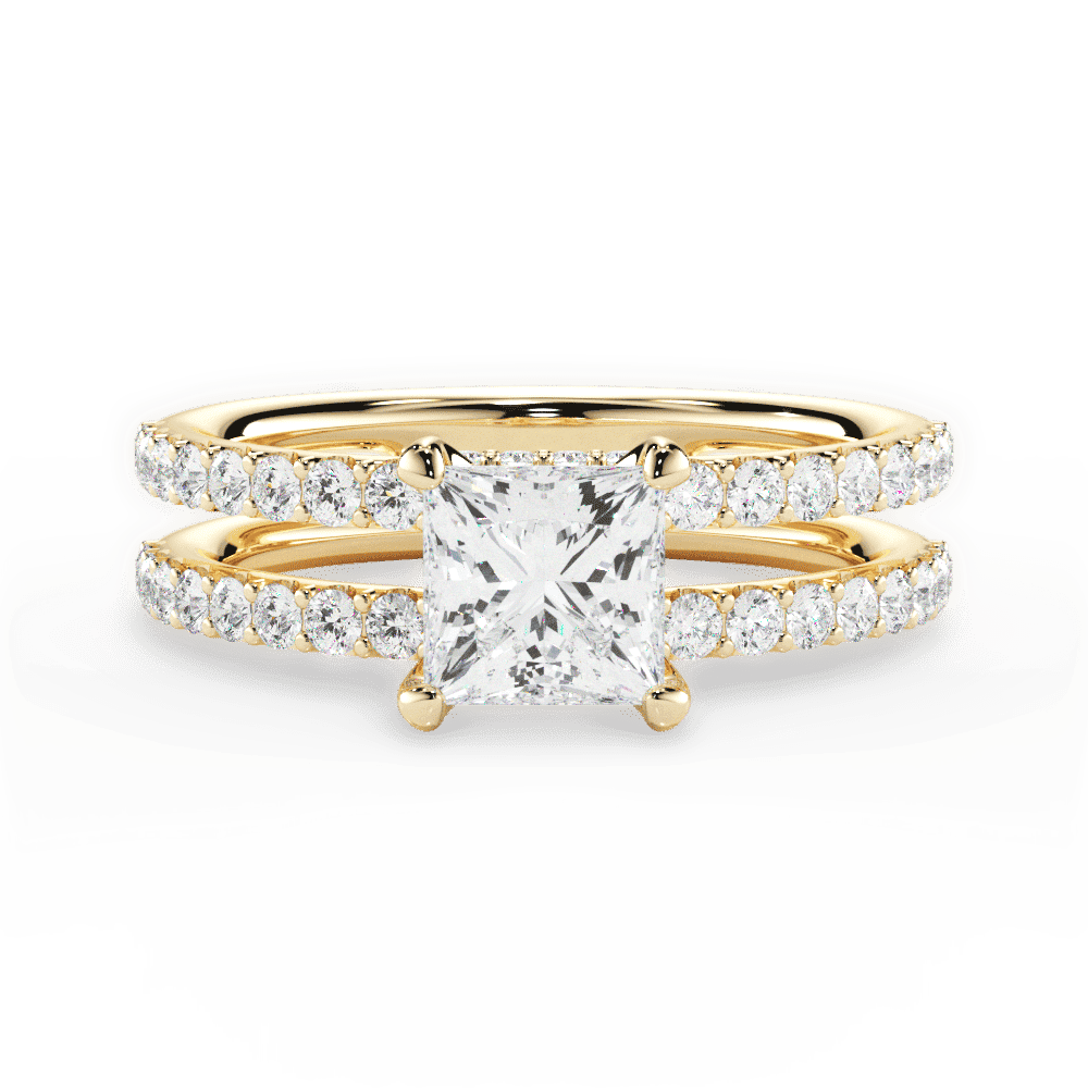 14kt Yellow Gold/18kt Yellow Gold/princess/top
